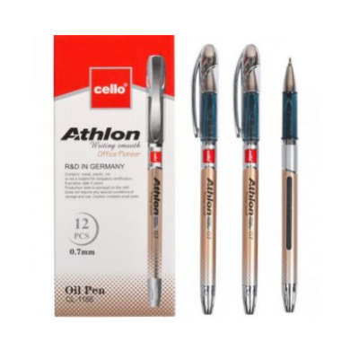 Ручка CELLO CL 1166 Athlon 0,7 мм маслен (кратно 12)